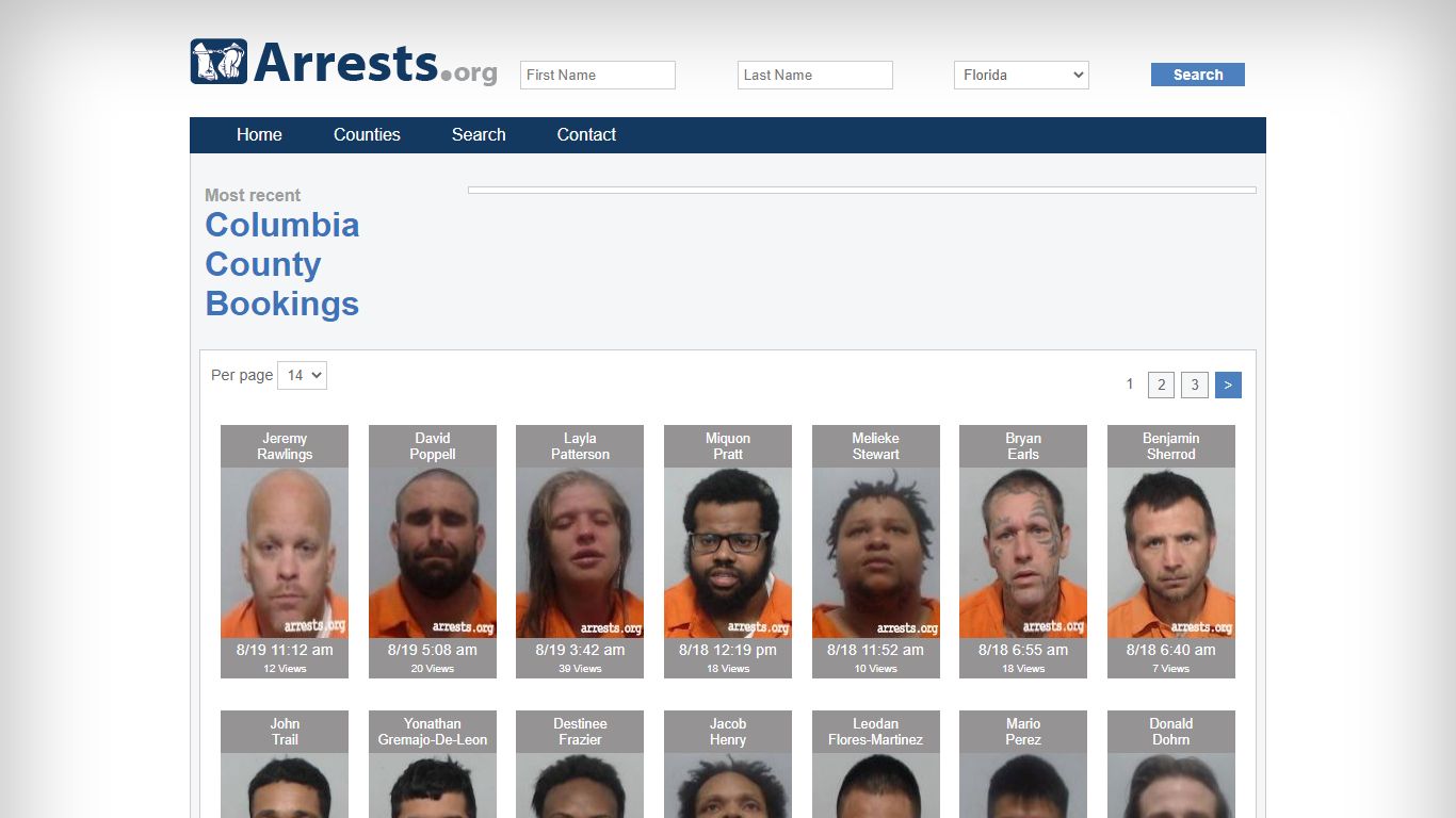 Columbia County Arrests and Inmate Search